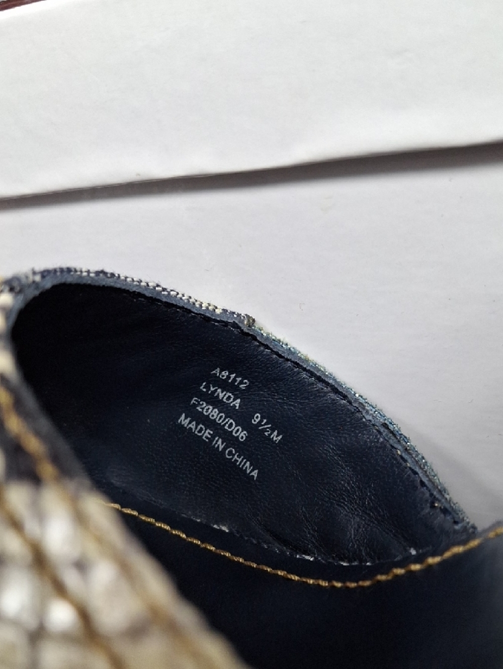 Vintage Coach Denim Patch Espadrille Wedges - Brown/Blue - Picture 16 of 17